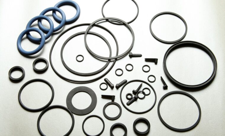 Rubber o-ring. Rubber sealing rings for joint seals.